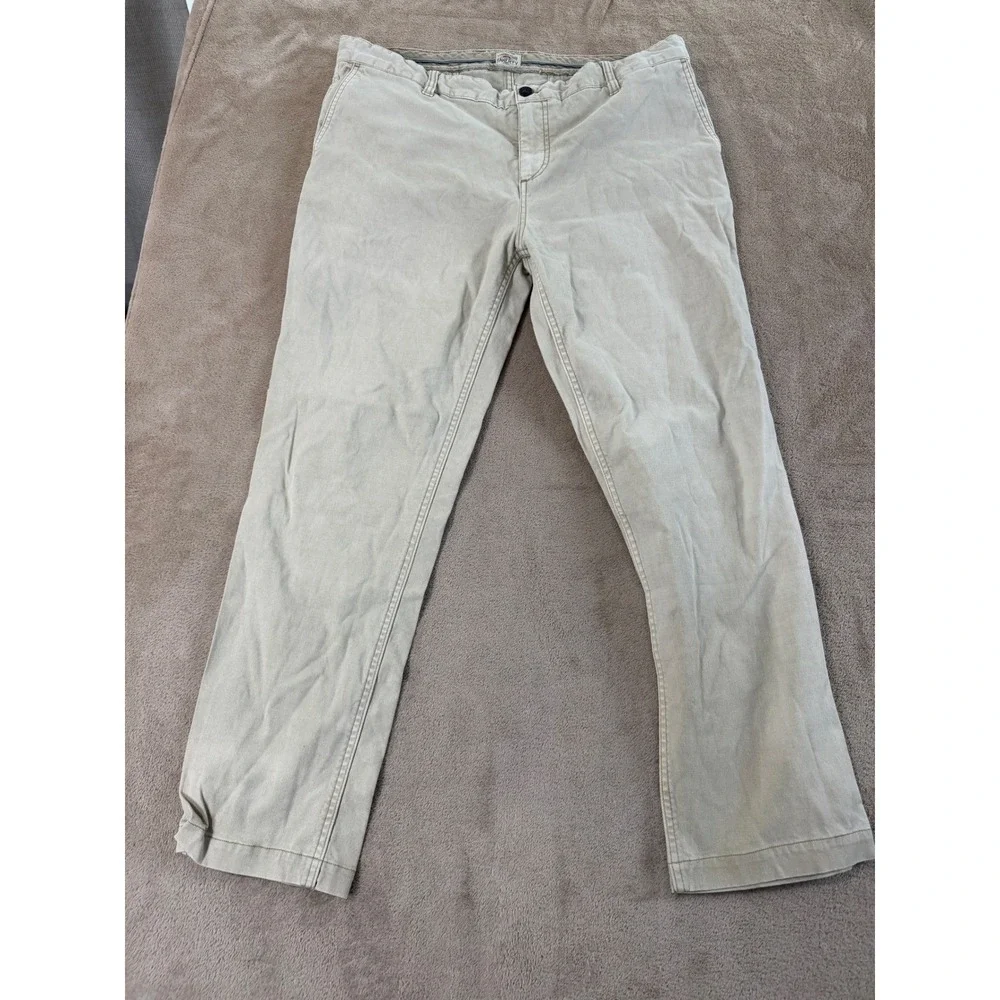 Faherty Pants Men's size 35(37)x28 White Beige‎ Stretch Casual Preppy